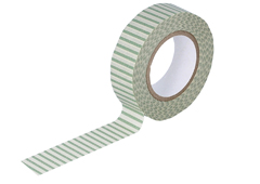 CL45028-10 Cinta adhesiva masking tape washi rayas verde Classiky s - Ítem
