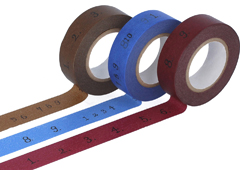 CL45202-02 Set 3 rubans adhesifs masking tape washi number couleurs assorties Classiky s - Article