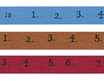 CL45202-02 Set 3 cintas adhesivas masking tape washi number colores surtidos Classiky s - Ítem2