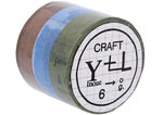 CL45202-03 Set 3 cintas adhesivas masking tape washi collage colores surtidos Classiky s - Ítem1