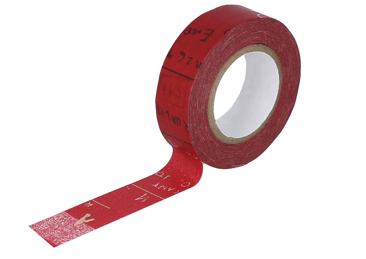 CL45203-05 Ruban adhesif masking tape washi graffiti B rouge Classiky s