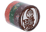 CL45322-03 Set 3 rubans adhesifs masking tape washi love letter couleurs assorties Classiky s - Article1