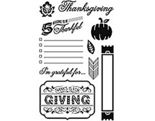 CL702 PERSIMMON- THANKFUL -STAMP- Hero arts - Article