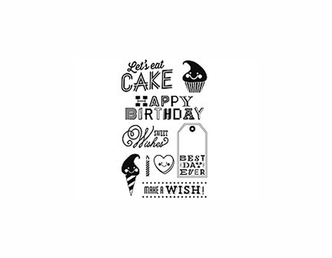 CL704 RSVP- SWEET WISHES -STAMP- Hero arts
