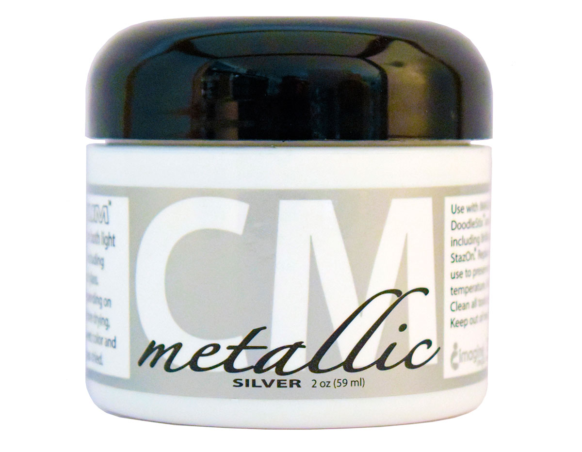 CM-MET-092 Pintura 3D metalica plata Creative Medium