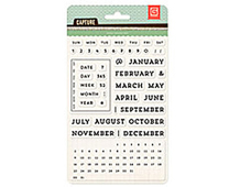 CPT-4408 CAPTURE 2- ACRYLIC STAMP - UNIVERSAL CALENDAR Basic Grey - Ítem