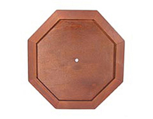 D5016 Horloge mosaique hexagonal acajou 26x28x4 cm Innspiro - Article
