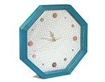 D7716 Reloj madera de pino macizo octogonal 27x29X1 3cm Innspiro - Ítem1