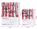 D800603 Lot de 2 blocs de papier huile A4 et A3 10 pages 280g Innspiro - Article2