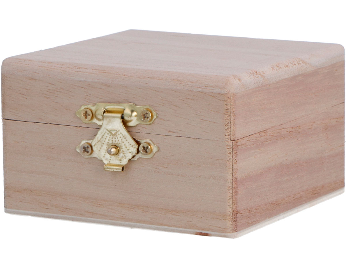 D9102 Caja madera de balsa macizo cuadrada Innspiro