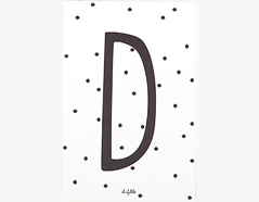 DAC10 Tarjeta postal alphabet D Dailylike - Ítem