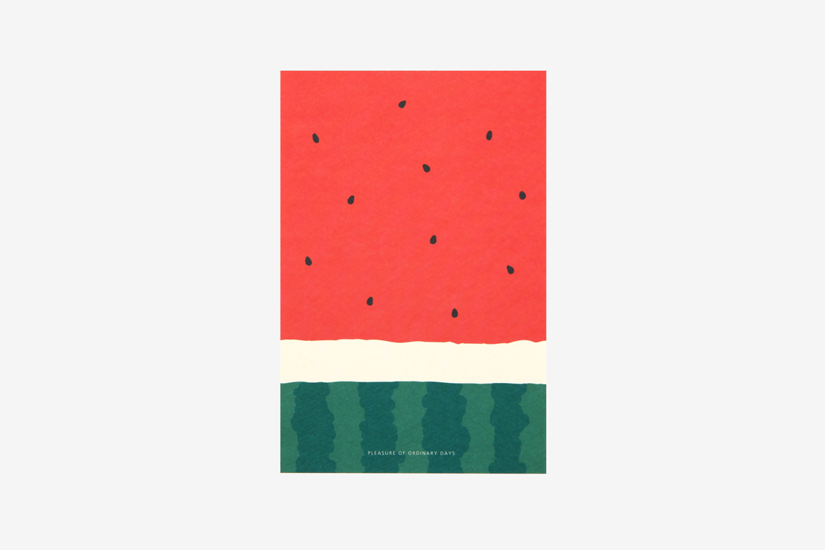 DAC87 Tarjeta ilustracion watermelon Dailylike