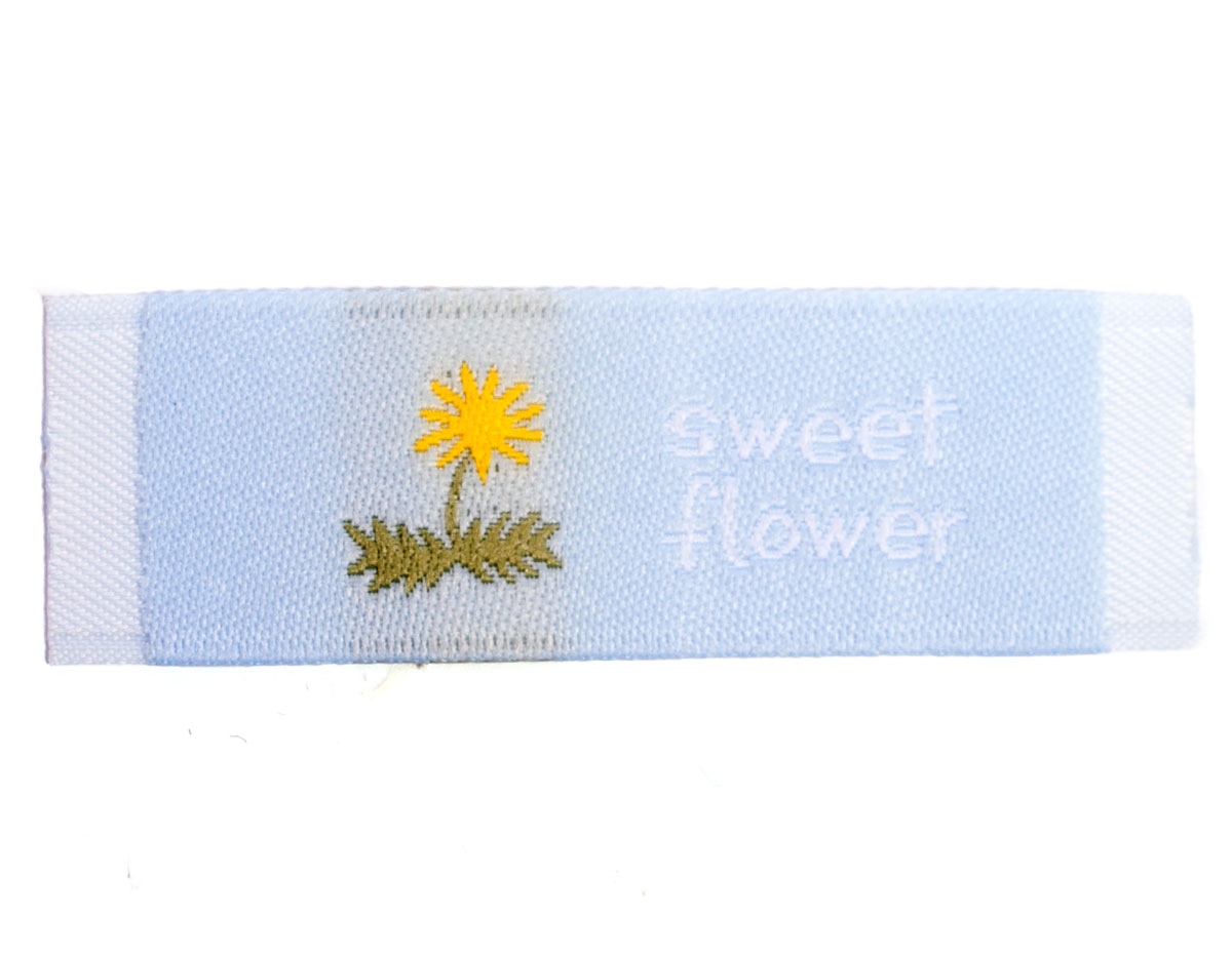 DDL22 Etiquettes polyester sweet flower Dailylike