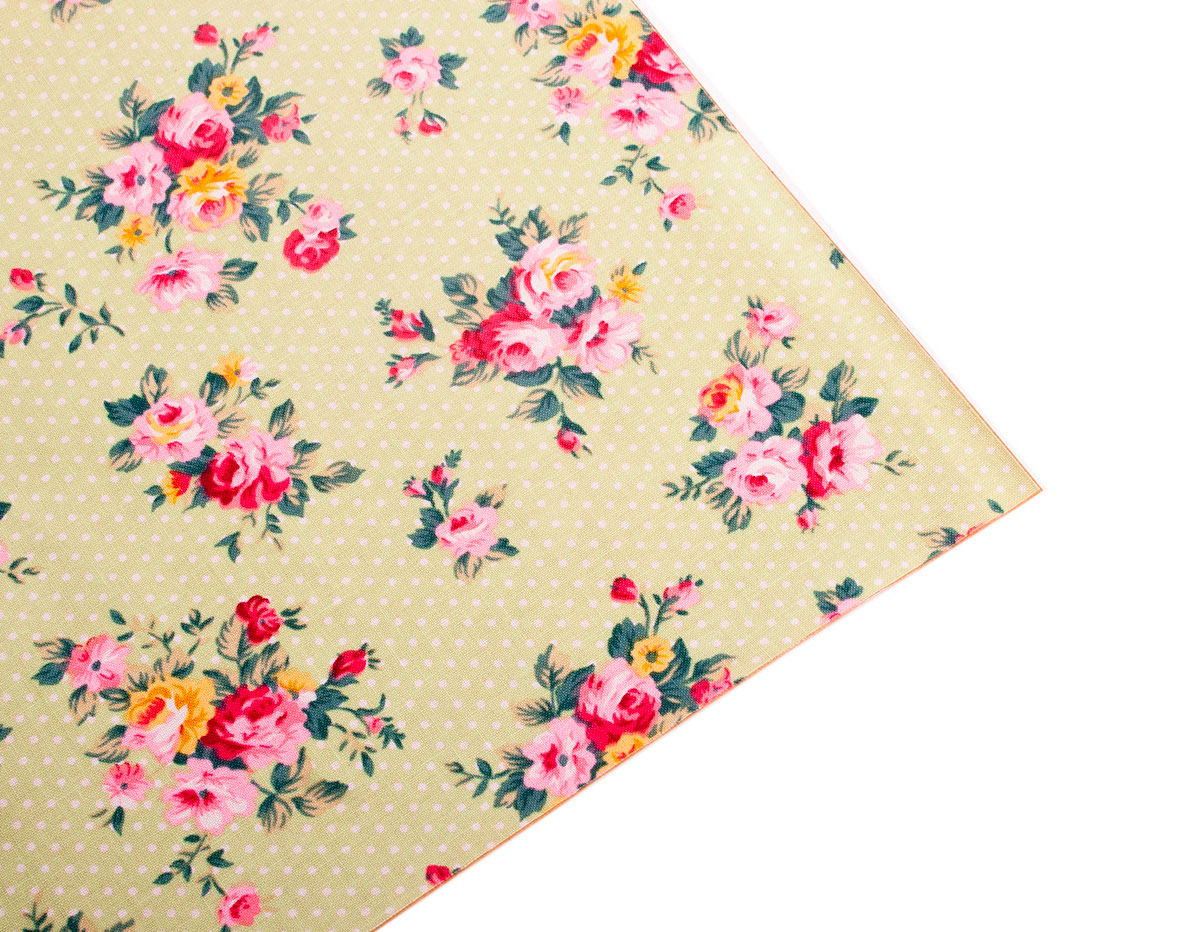 DFSF09 Hoja adhesiva algodon french rose green Dailylike
