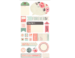 DHT-5062 Pegatinas formas DEAR HEART Basic Grey - Ítem