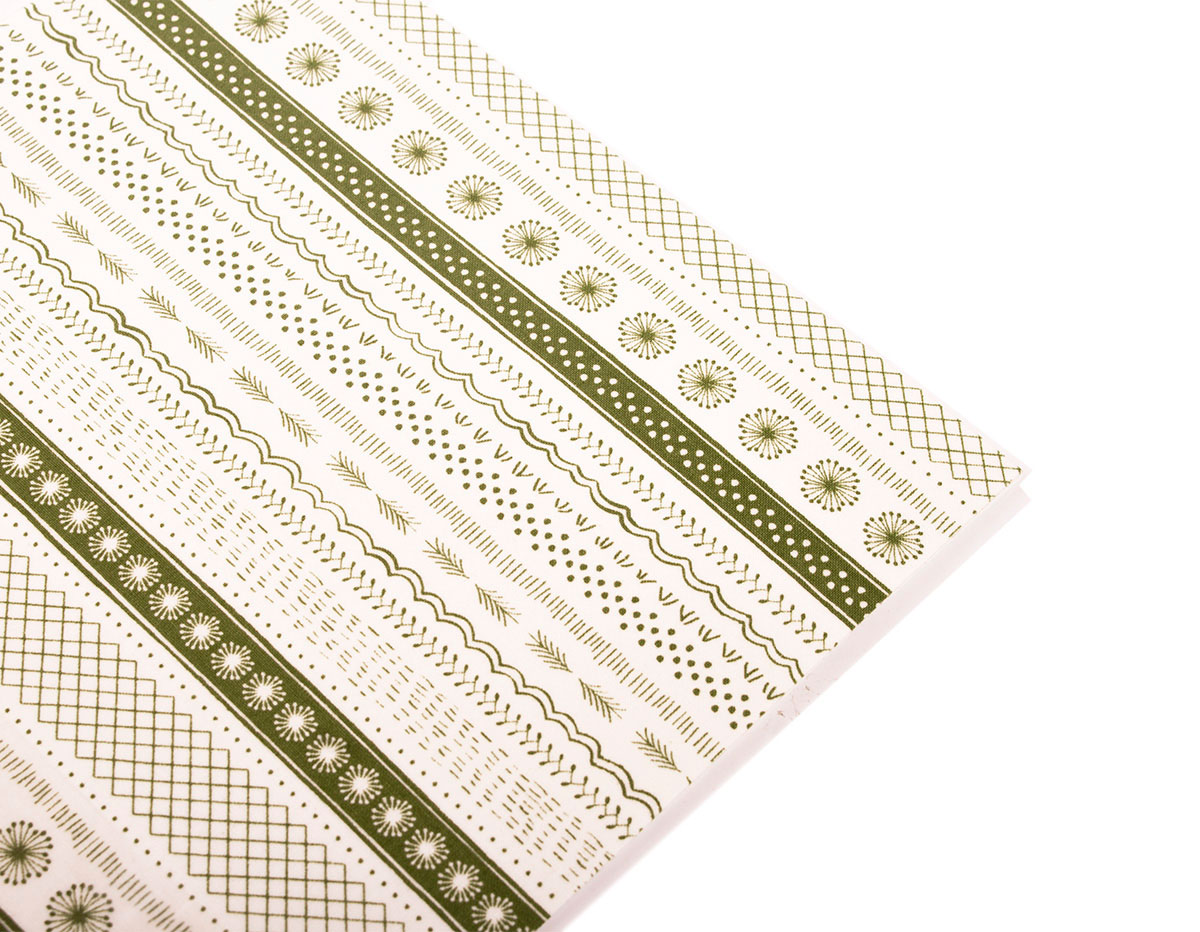 DLFS04 Feuille adhesive coton green Dailylike