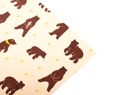 DLFS40 Feuille adhesive coton grizzly bear Dailylike - Article