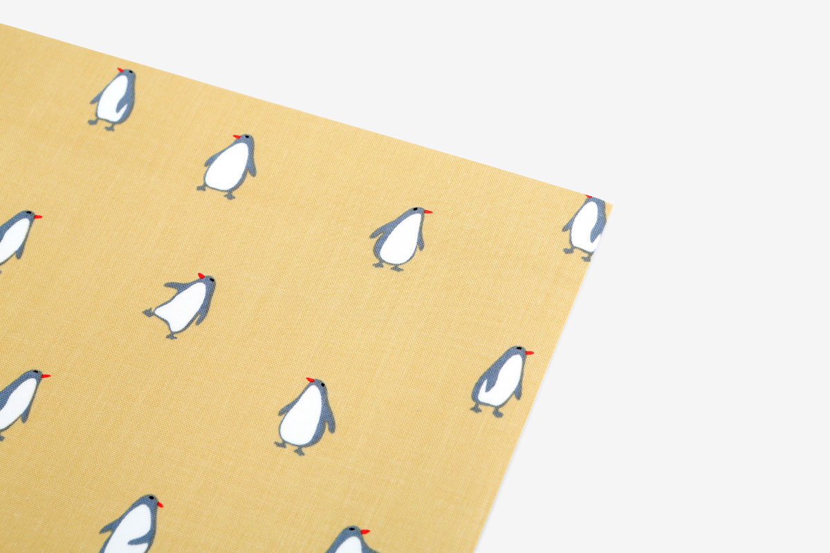 DLFS85 Feuille adhesive coton penguin yellow Dailylike