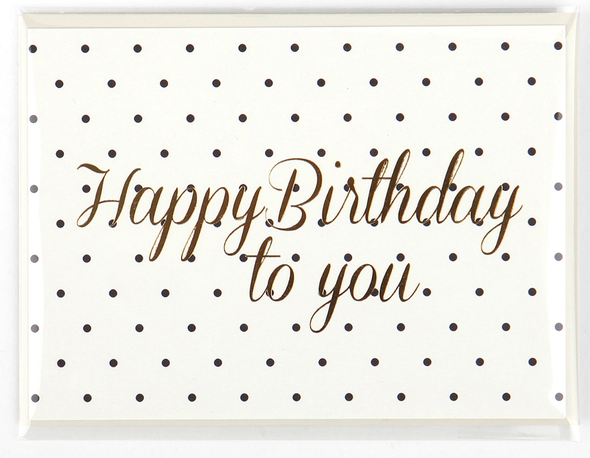 DMC01 Carte de voeux message Happy birthday to you Dailylike