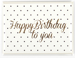 DMC01 Tarjeta felicitacion mensaje Happy birthday to you Dailylike - Ítem