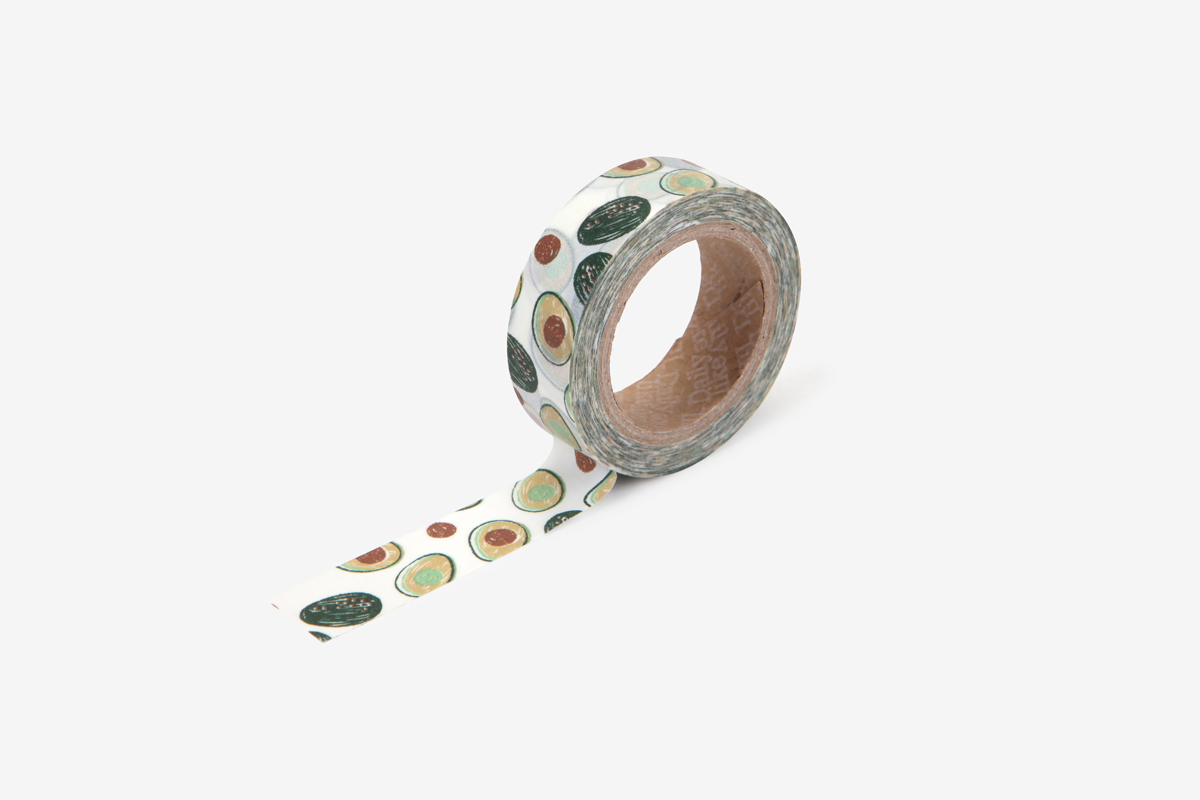 DMT1S104 Cinta adhesiva masking tape washi avocado Dailylike