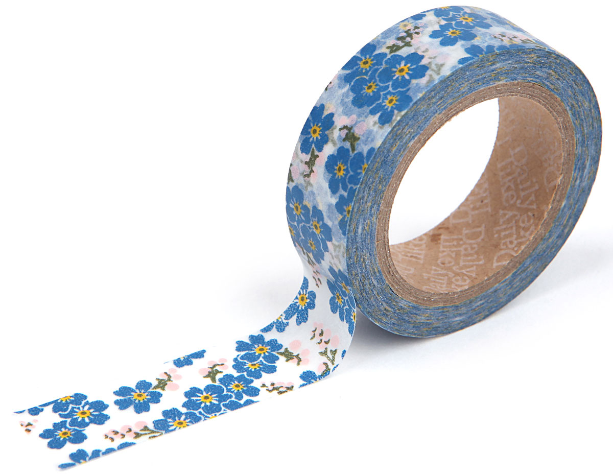 DMT1S29 Cinta adhesiva masking tape washi forget-me-not Dailylike