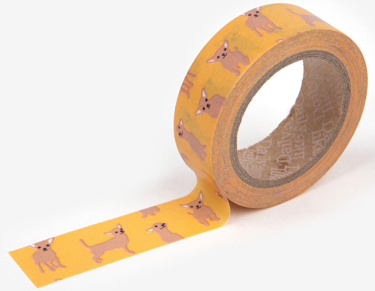 DMT1S31 Cinta adhesiva masking tape washi chihuahua Dailylike
