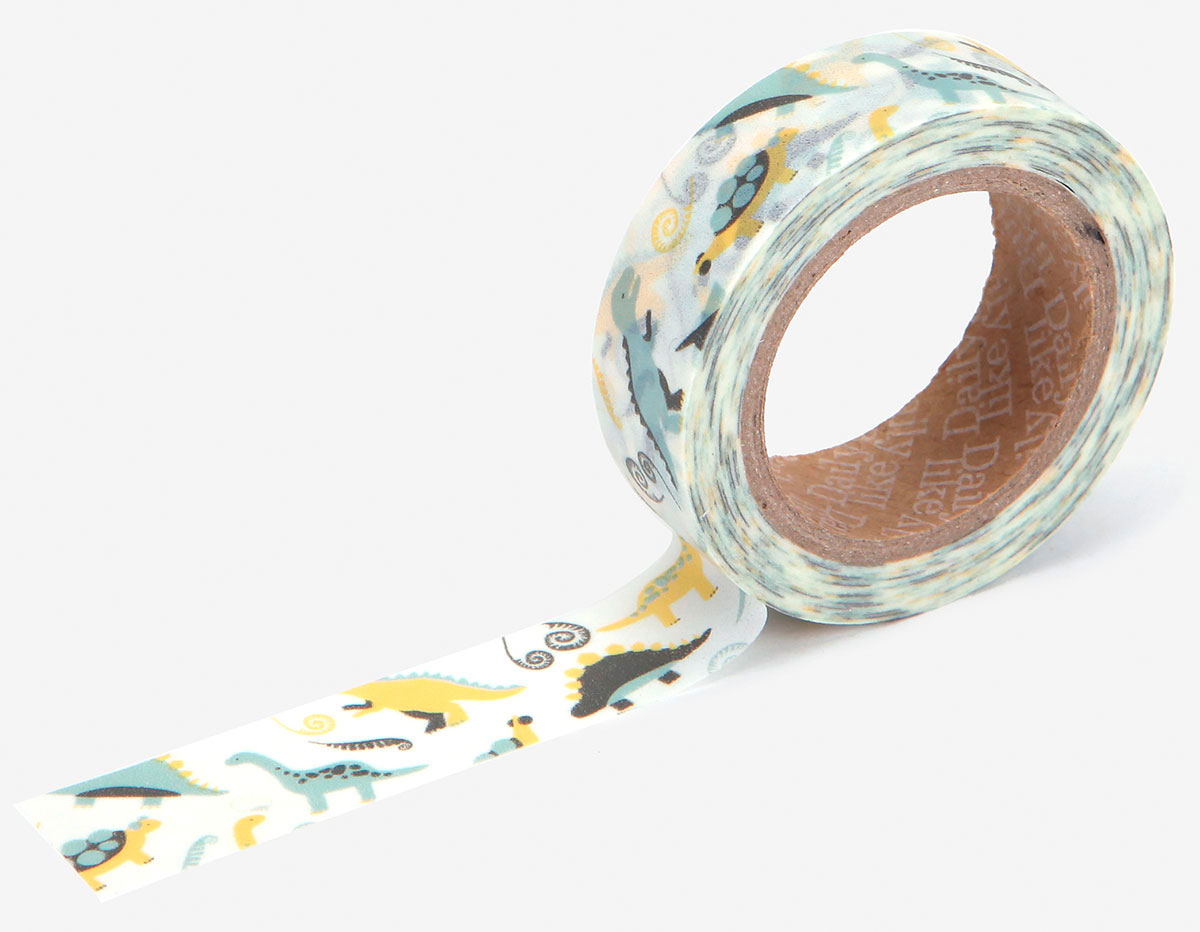 DMT1S79 Cinta adhesiva masking tape washi dinosaur Dailylike