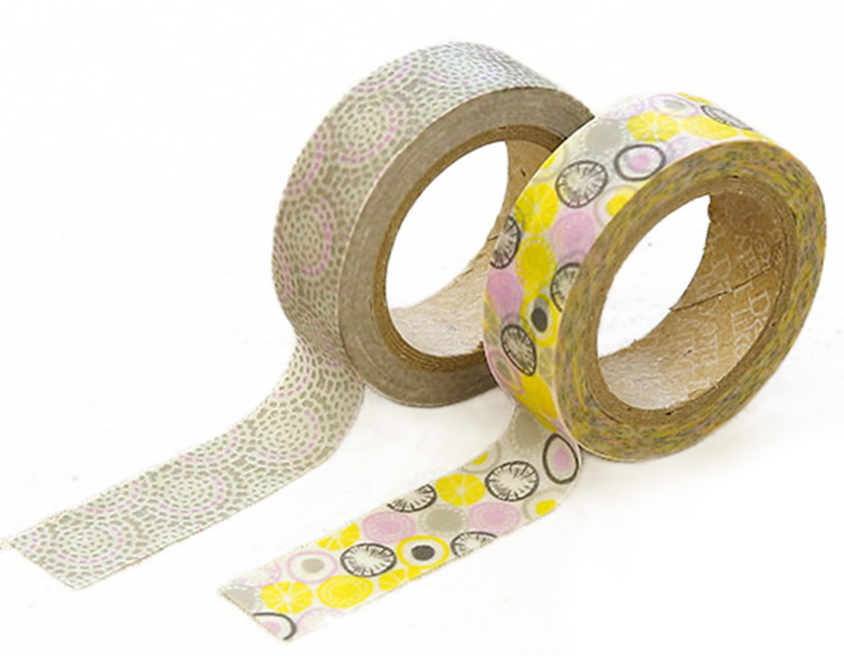 DMT2S36 Set 2 rubans adhesifs masking tape washi promnade Dailylike
