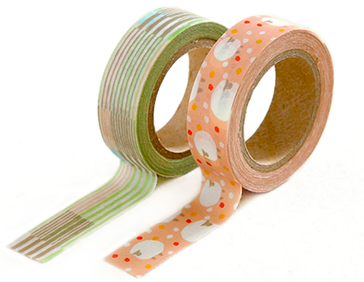 DMT2S40 Set 2 rubans adhesifs masking tape washi comfy Dailylike