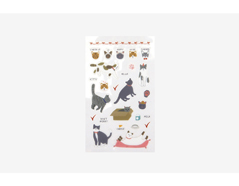 DPS16 Autocollants pvc daily sticker kitty formes et designs assortis Dailylike - Article