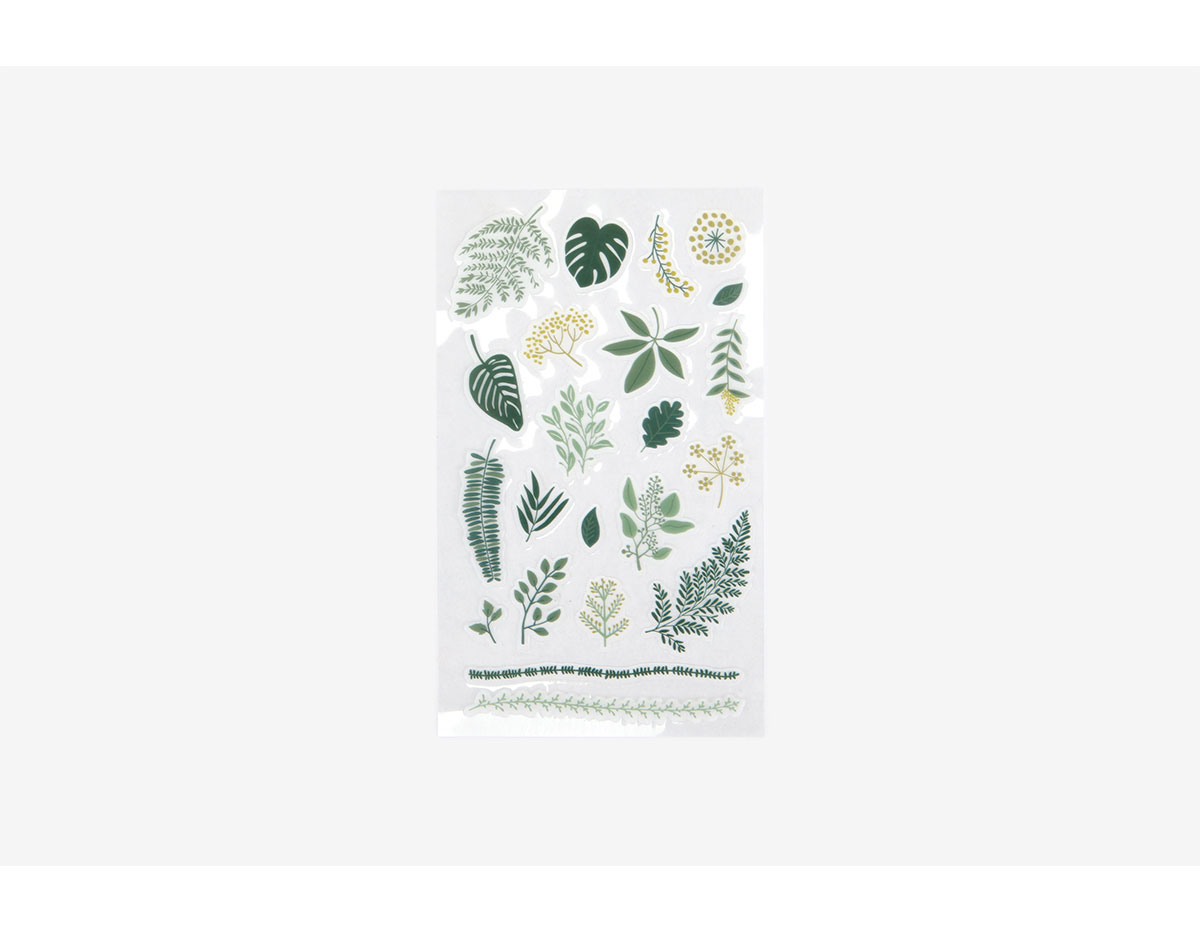 DPS22 Pegatinas pvc daily sticker leaf formas y disenos surtidos Dailylike