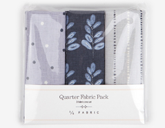 DQF81 Set 3 telas precortadas quarter pack de lino misty forest Dailylike - Ítem