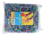 E3701-MAM-S1000 Perles cassis en plastique multicolore automne diam 9mm 1000u aprox trou de 4mm Innspiro - Article1