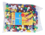 E4595-MO-S500 Perles en plastique en differentes formes multicolore opaque 500u aprox 13mm trou 3 5mm Innspiro - Article1