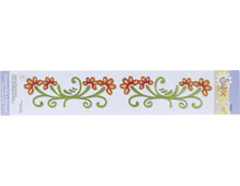 E655957 Matrice de decoupe Bande decorative Sizzlits Fleurs avec tiges guirlande Sizzix - Article