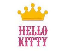 E655990 Matrice de decoupe Sizzlits Hello Kitty Phrase avec couronne Sizzix - Article