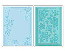 E656503 CARPETA DE REPUJADO Texture Impressions-ANIMALS-Pajaros flores y animales-2 texturas- by STU KILGOUR Sizzix - Ítem