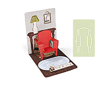 E658370 POP N CUTS INSERT-HOUSE HOME-Chair 3-D (Pop-Up) BY KAREN BURNISTON Sizzix - Article