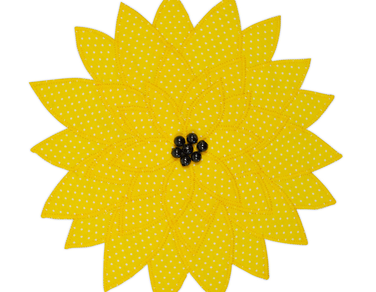 E658631 Matrice de decoupe BIGZ especial quilting Flower sunflower 2 Sizzix