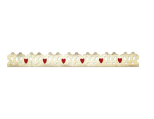 E658920 Bandes decoratives SIZZLITS Love-ly border by Laced with love by Scrappy Cat Sizzix - Article
