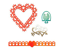 E659006 THINLITS-LOVE-Love Birds Hearts BY JEN LONG PHILIPSEN Sizzix - Ítem