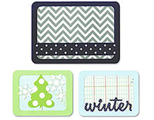 E659757 THINLITS-LIFE MADE SIMPLE-Set 3PK-Winter by RACHAEL BRIGHT Sizzix - Article