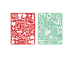 E659903 Set placas textura TEXTURED IMPRESSIONS Arrows numbers by Lori Whitlock Sizzix - Ítem