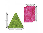 E660183 Matrice de decoupe BIGZ L especial quilting Triangulos isosceles 7 5cm Sizzix - Article2