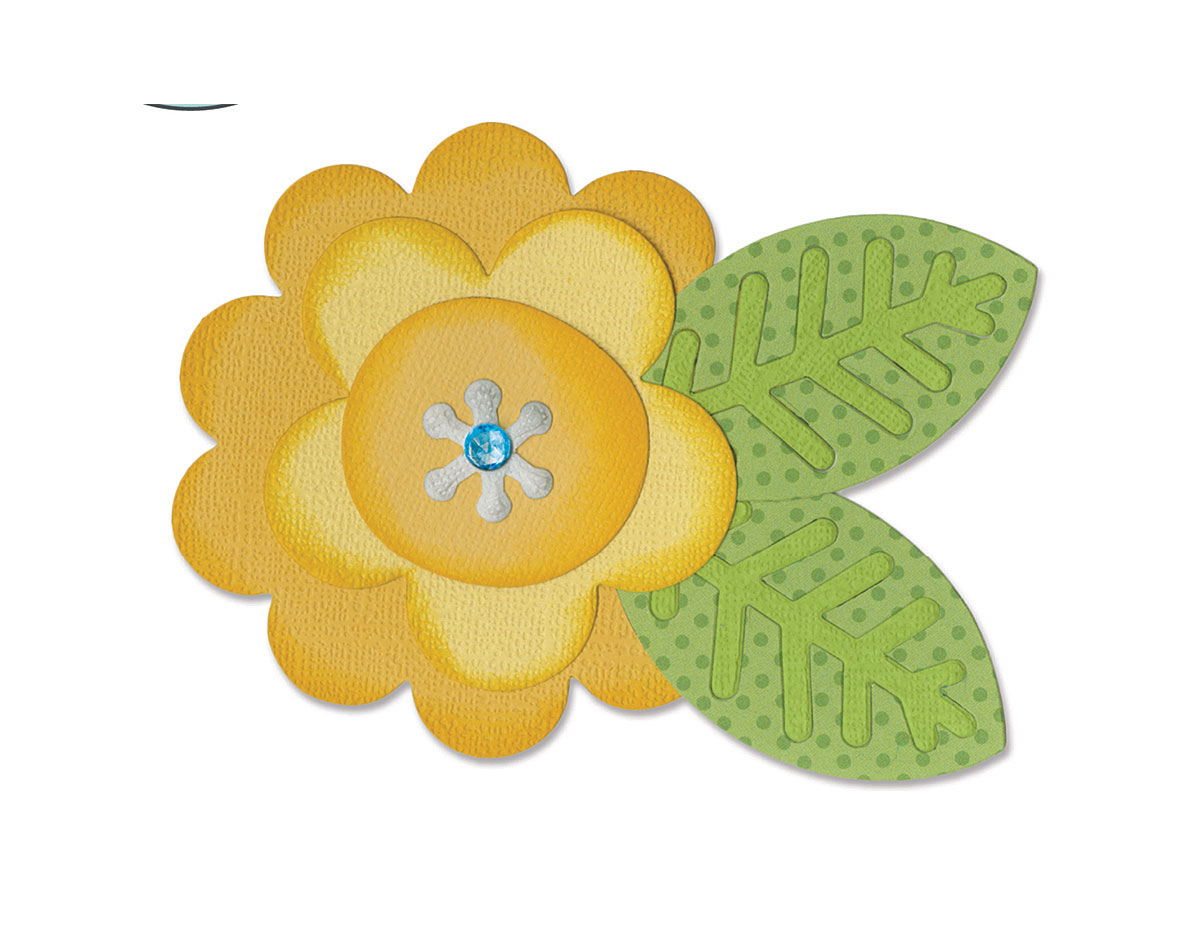 E660403 Troquel BIGZ Flower layers leaf 2 by Doodlebug Design Inc Sizzix