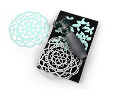 E660513 Set cepillo y alfombrilla para quitar exceso papel troqueles finos Sizzix - Ítem