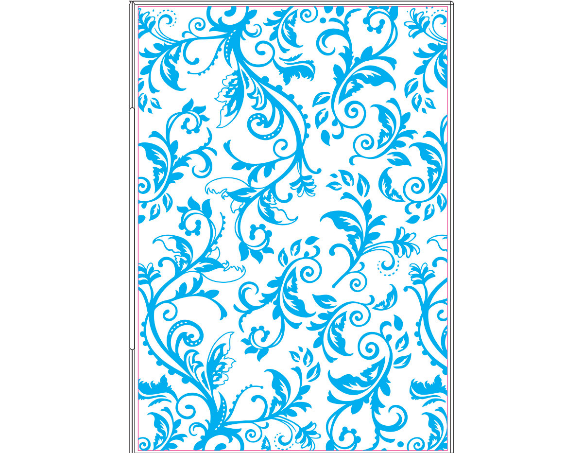 E660579 Placa de textura TEXTURED IMPRESSIONS PLUS Botanical swirls by Rachel Bright Sizzix
