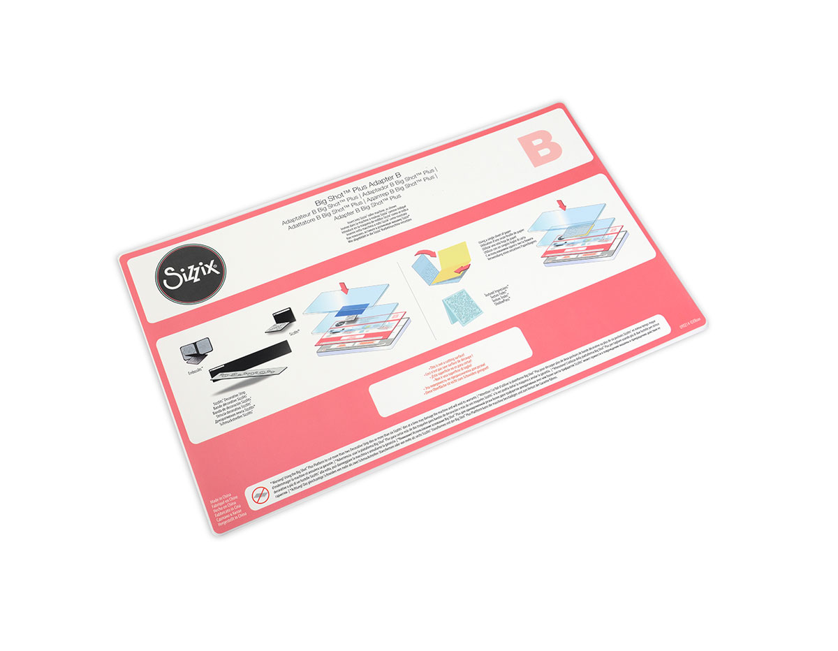 E660585 Adaptador B especial Sizzlits y Textured Impressions para BIG SHOT PLUS Sizzix