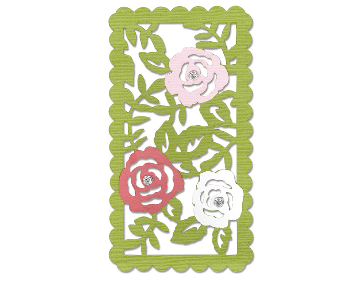 E660747 Matrice de decoupe THINLITS Rose vines by Sharyn Sowell Sizzix